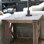 Ana White Rustic X End Table