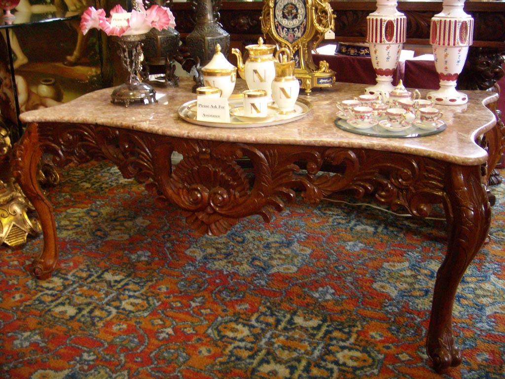 Antique Marble Coffee Table