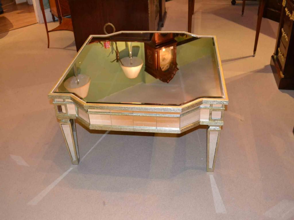 Antique Mirrored Coffee Table
