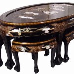 Chinese Coffee Table with Stools