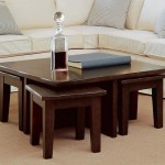 Coffee Table with 4 Stools