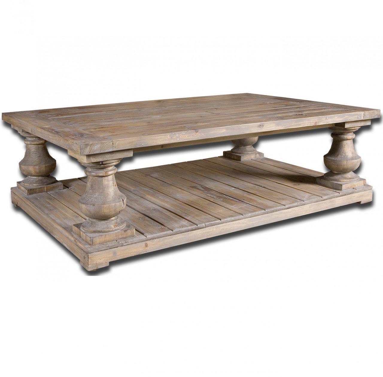 Distressed Wood Coffee Table