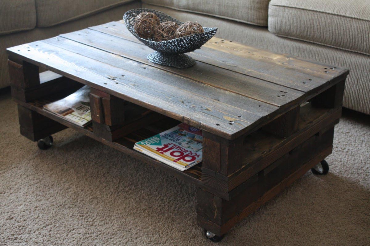 DIY Coffee Table with Drawers