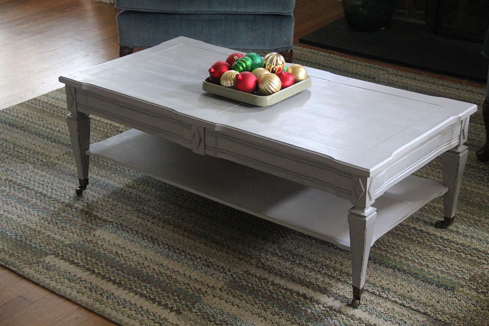 grey blue coffee table