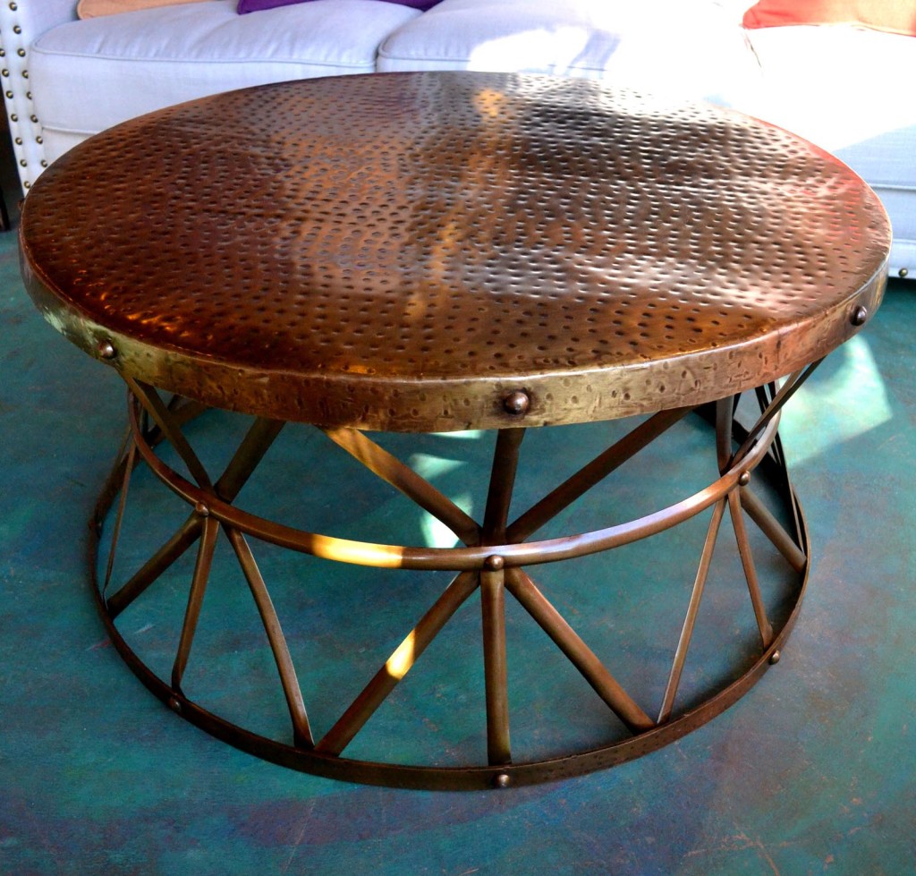 Facts to Note in Copper Coffee Table: Hammered Copper Coffee Table