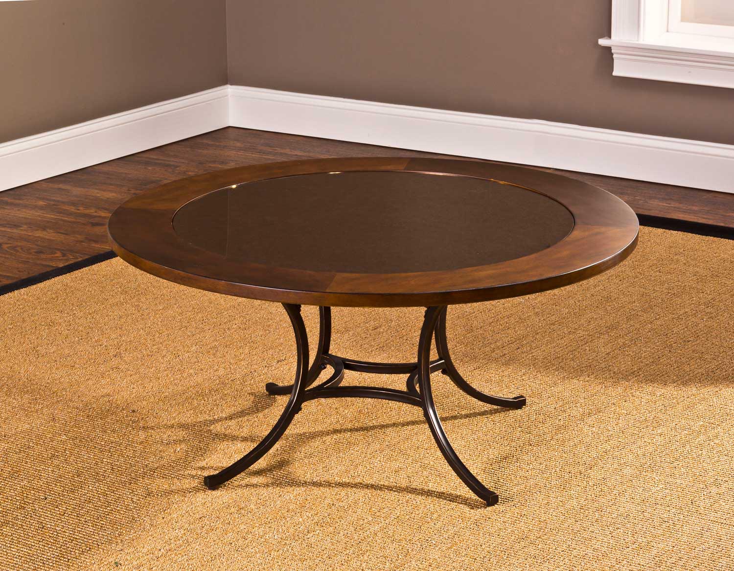 Round Copper Top Coffee Table