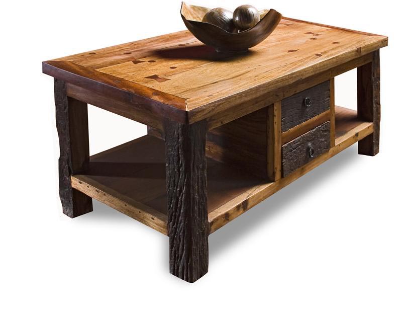 rustic end tables roumd