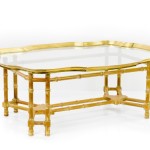 Brass Bamboo Coffee Table