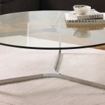 Circular Coffee Table Glass Top