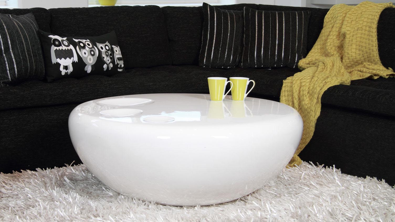 Circular Coffee Table White