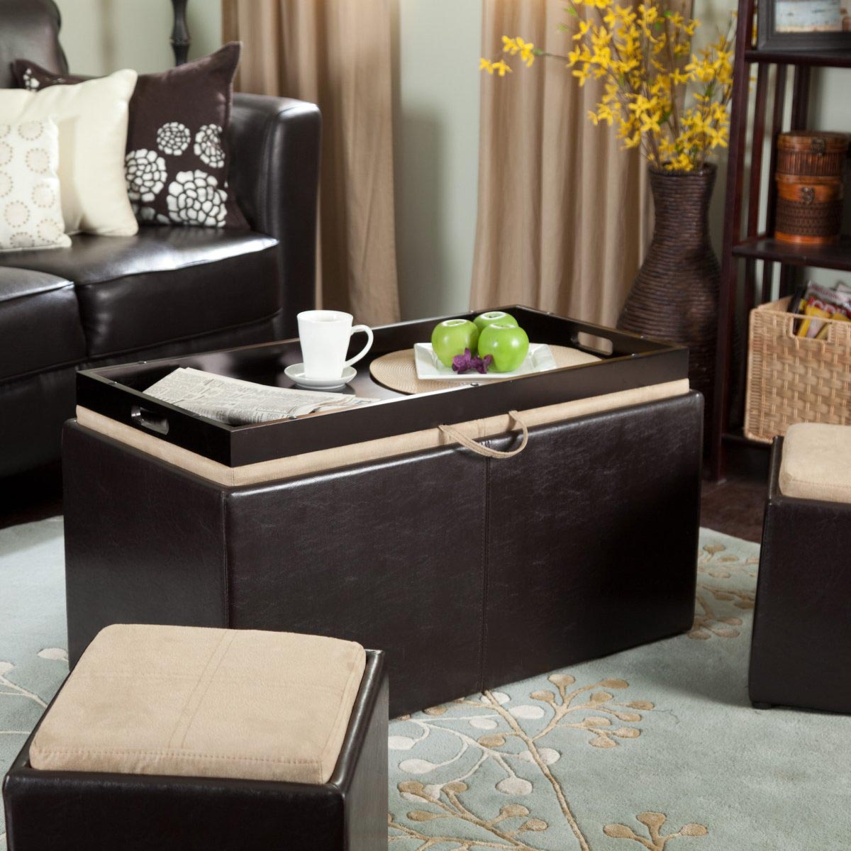 Oversized Coffee Table with Storage