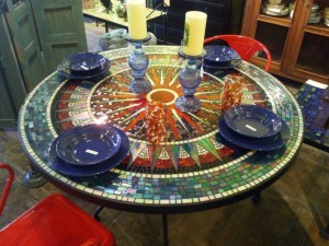 Round Mosaic Coffee Table