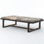 Upholstered Coffee Table Bench