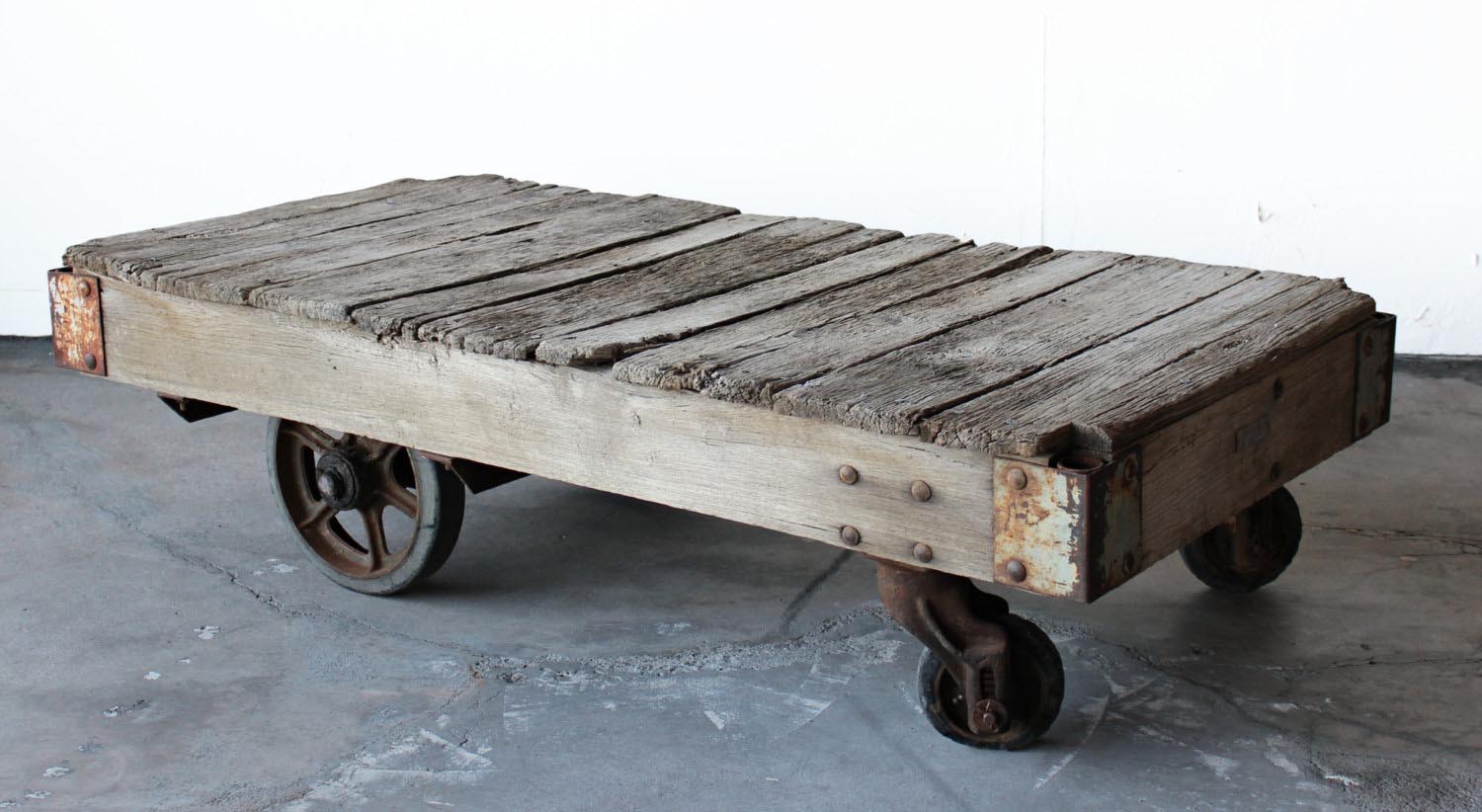 Vintage Cart Coffee Table