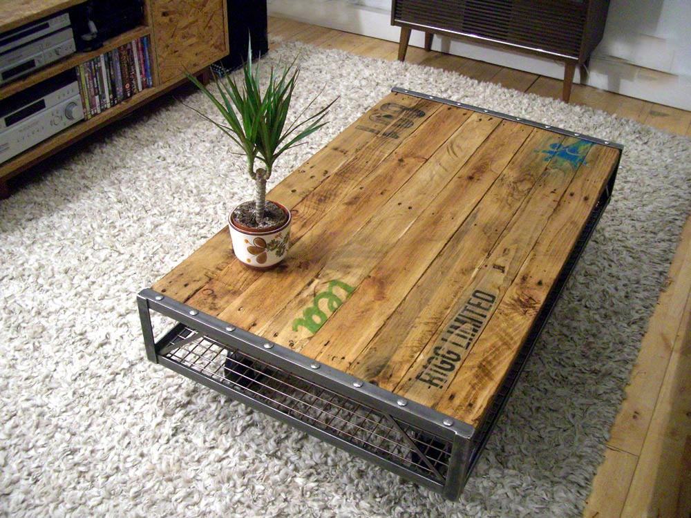 Vintage Industrial Coffee Table | Coffee Table Design Ideas