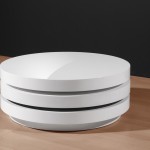 White Circular Coffee Table