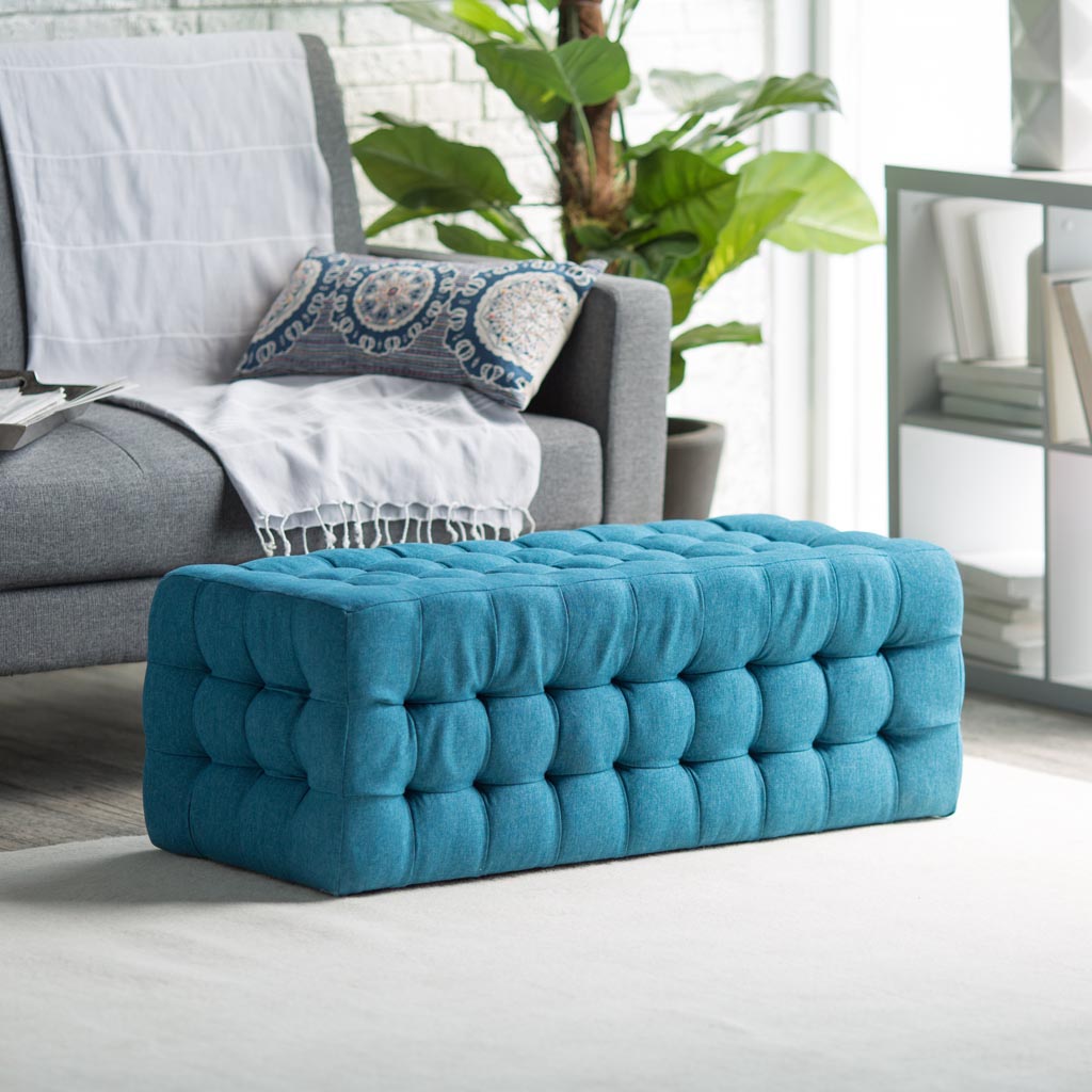 Blue Ottoman Coffee Table