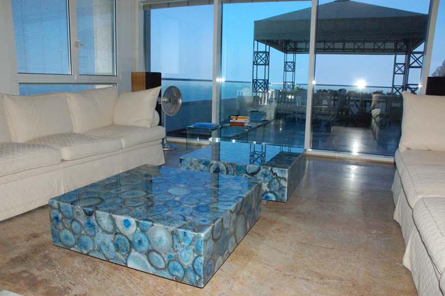 Blue Stone Coffee Table