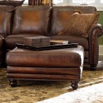 Brown Leather Coffee Table