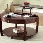 Coffee Table on Wheels with Storage