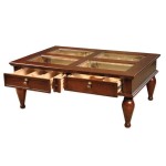 Coffee Table with Display Case