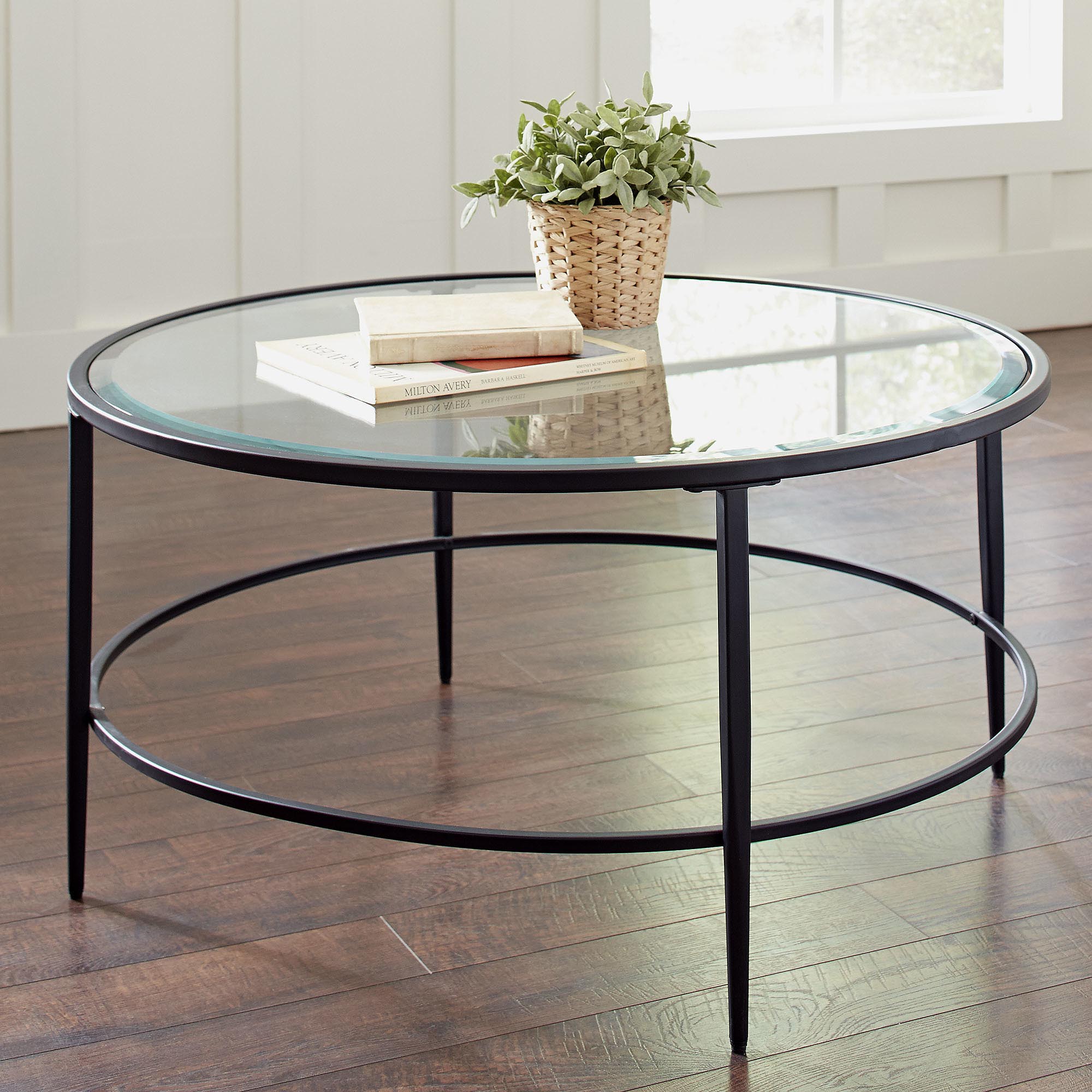 Glass Circle Coffee Table