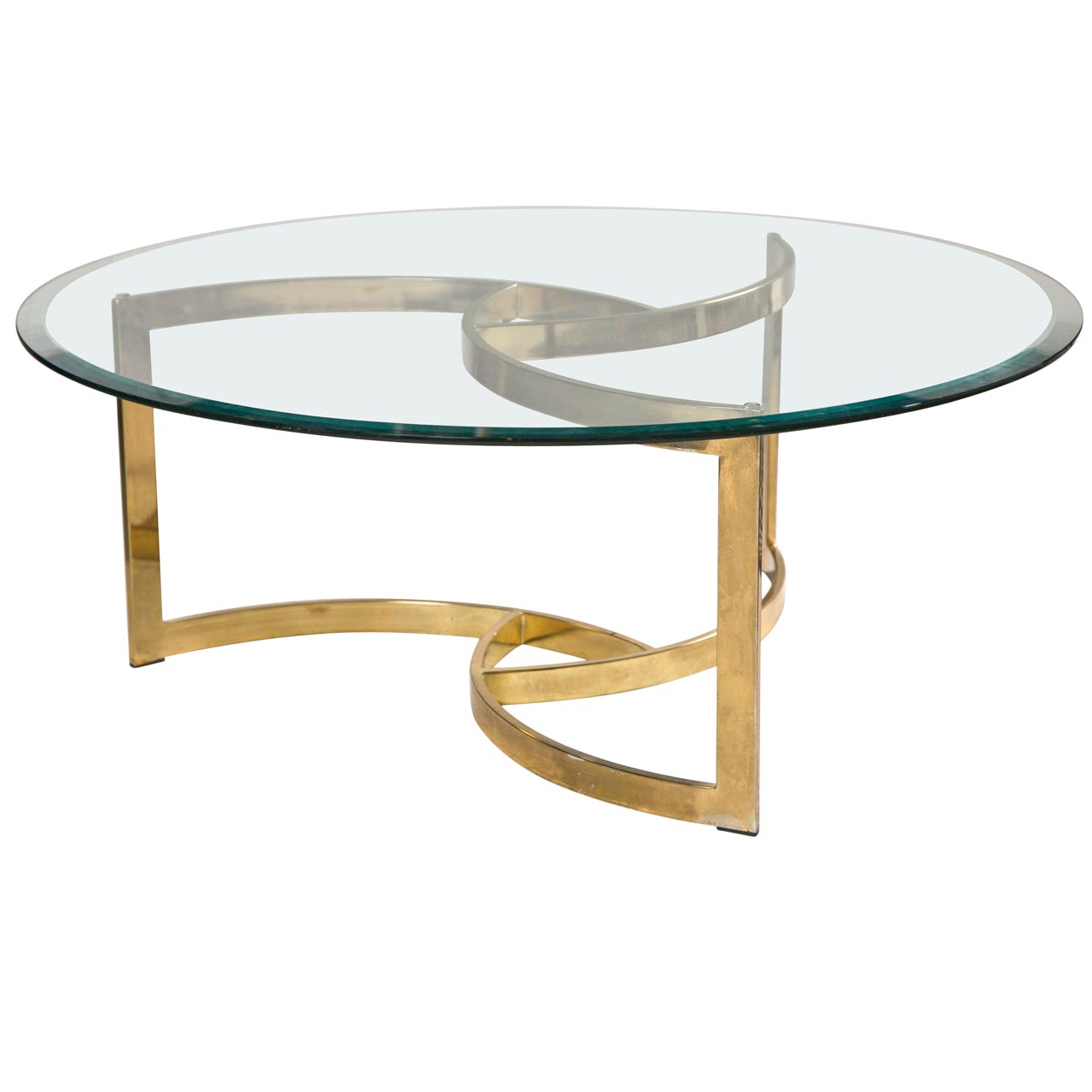 Glass Coffee Table Gold Legs