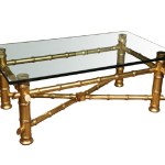 Gold Bamboo Coffee Table