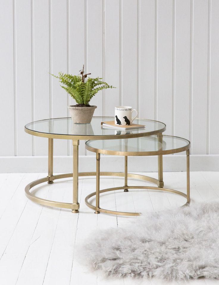 Gold Coffee Table Set