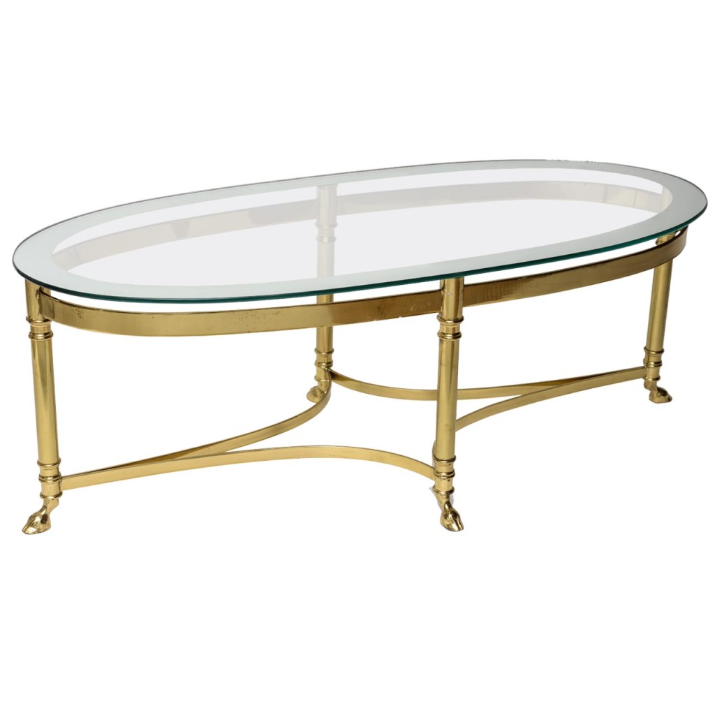 Most Elegant Gold Coffee Table Gold Oval Coffee Table