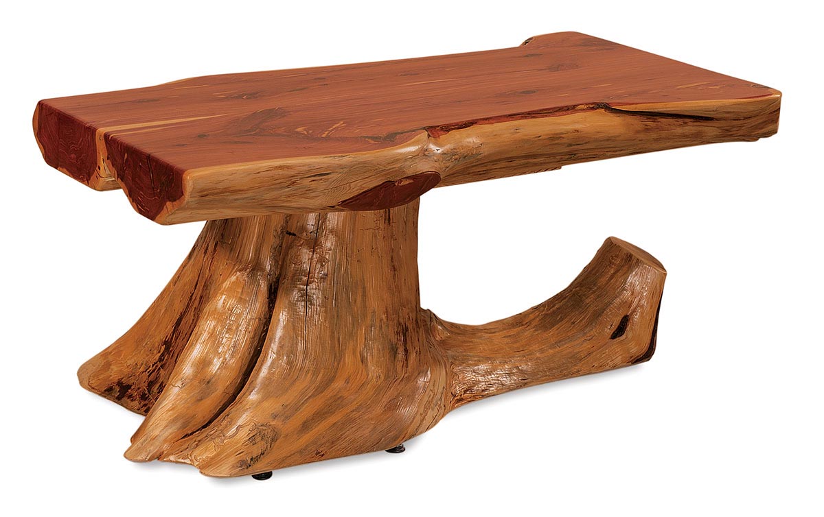 Half Log Coffee Table