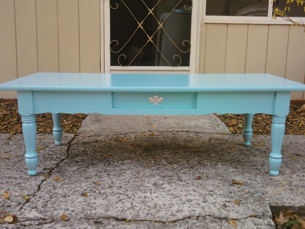 Light Blue Coffee Table