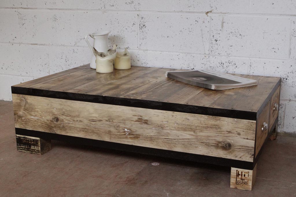 Low Wooden Coffee Table