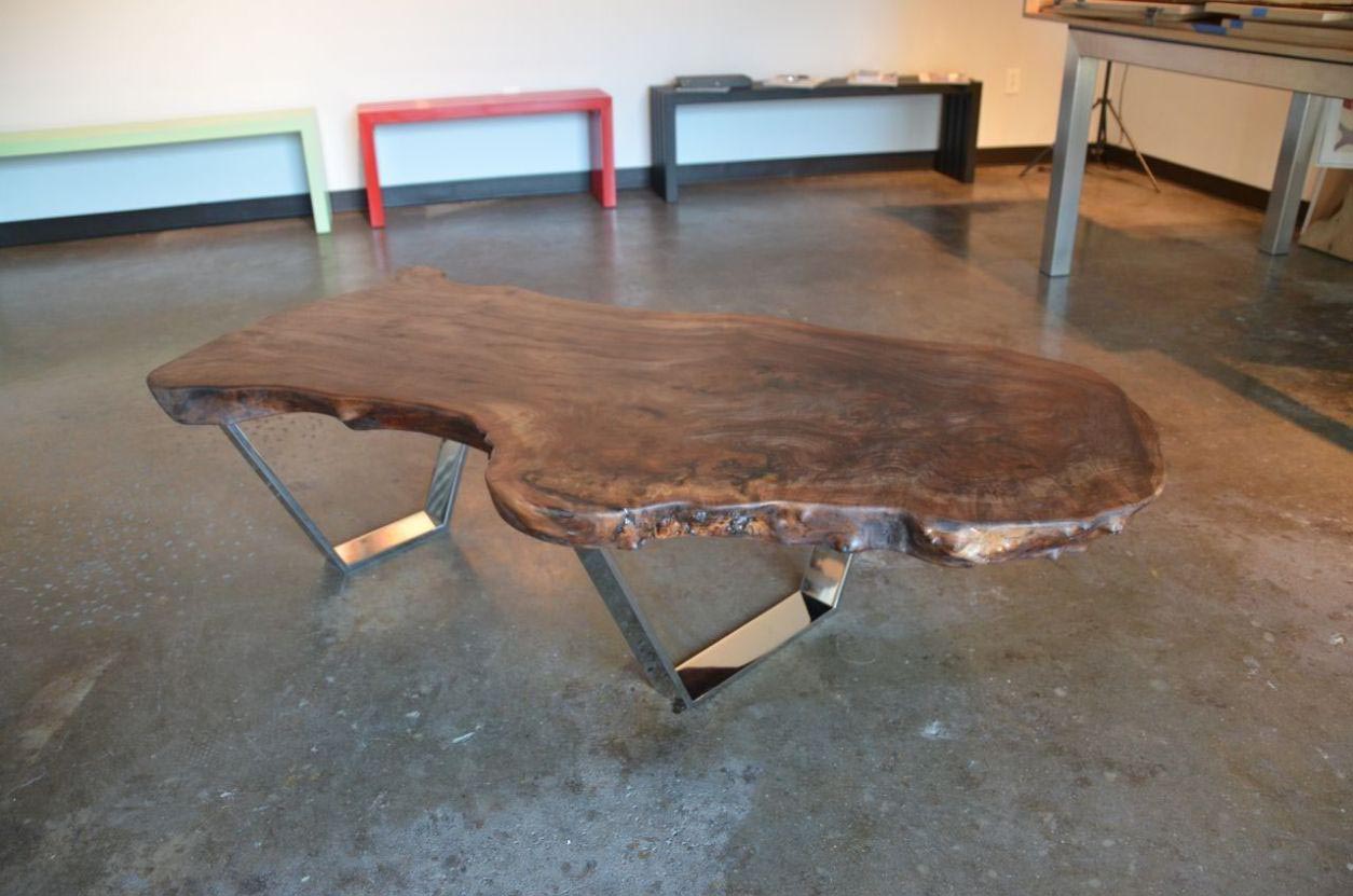 Make a Wood Slab Coffee Table