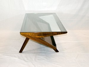 Mid Century Modern Glass Coffee Table