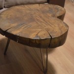 Oak Log Coffee Table