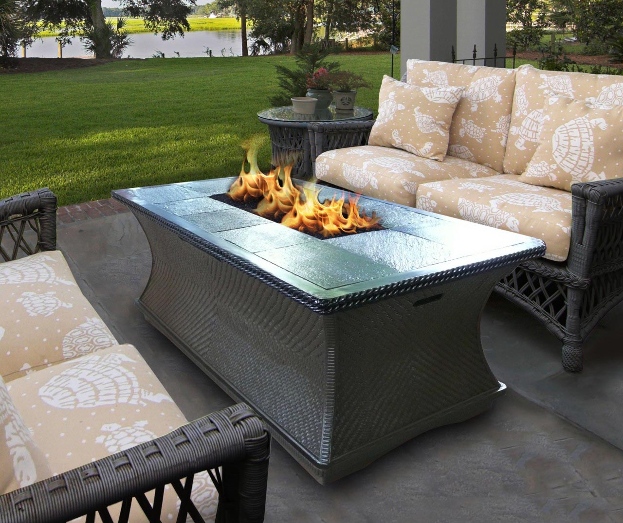 Patio Coffee Table Fire Pit