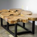 Reclaimed Wood Slab Coffee Table