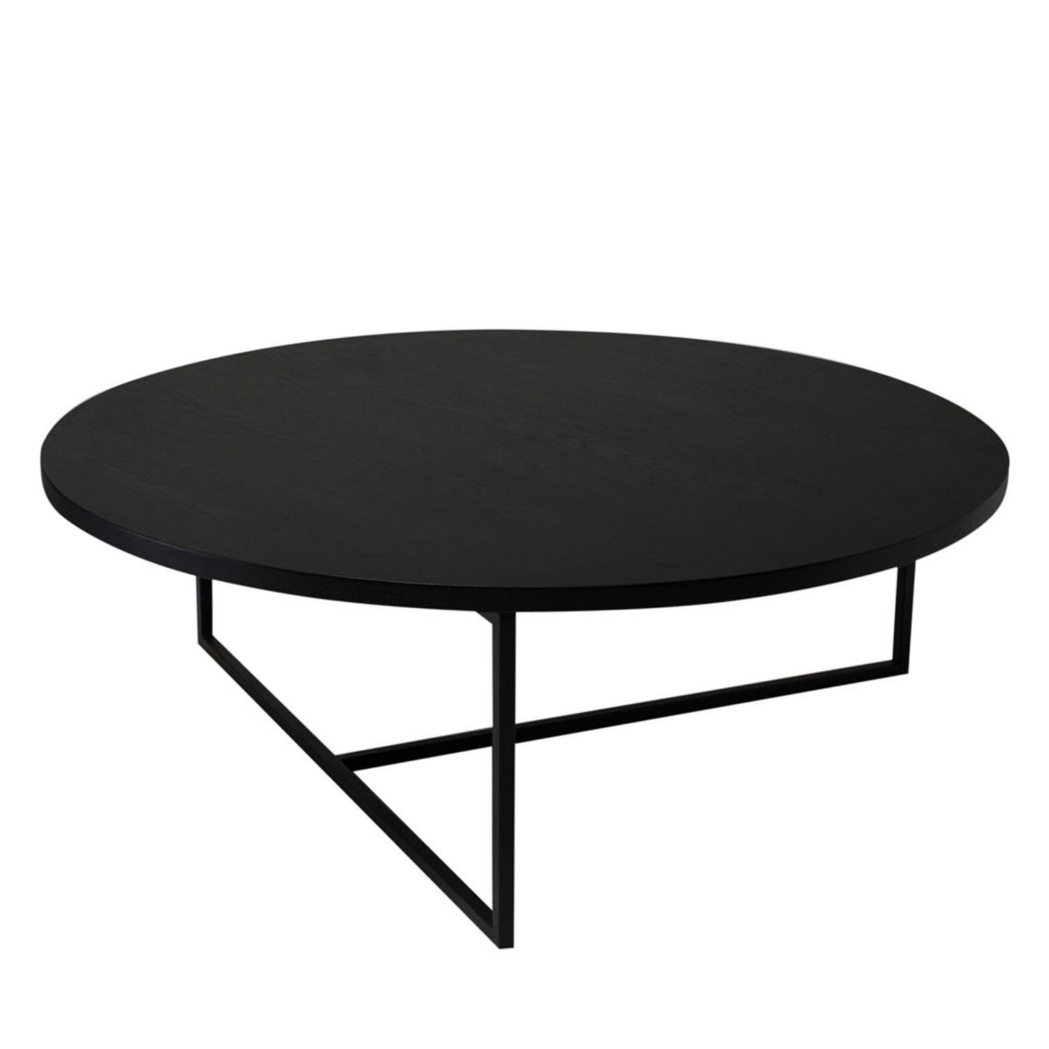 Round Black Coffee Table