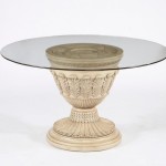 Round Glass Pedestal Coffee Table